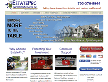 Tablet Screenshot of estateproinspections.com